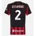 AC Milan Pervis Estupinan #2 Hjemmedrakt Dame 2025-26 Kortermet